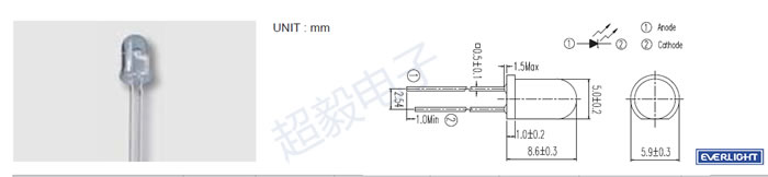 红外线发射管IR333A-A2