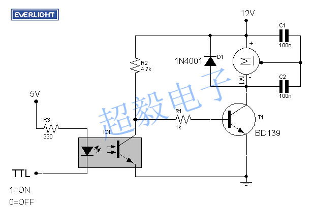 亿光EL817的应用电路图