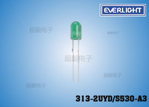 亿光5mm插件LED 313-2UYD/S530-A3 超高亮黄光直插LED