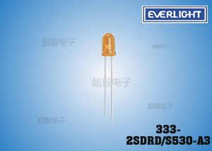 亿光发光二极管 333-2SDRD/S530-A3 监视器专用直插