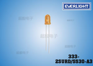 亿光直插5MM红色LED 333-2SURD/S530-A3 计算机专用插件